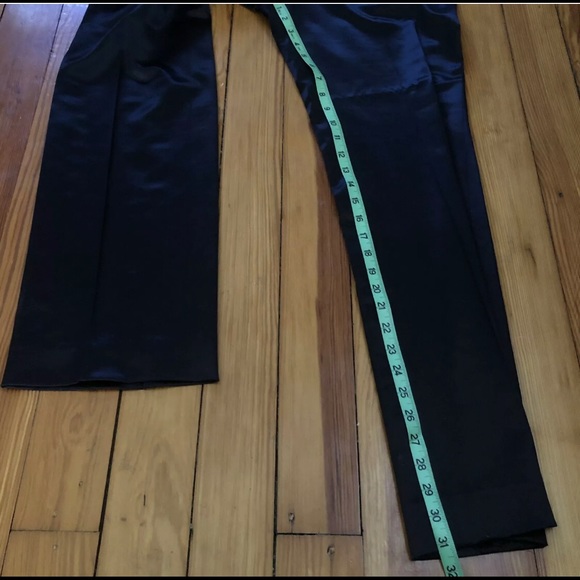 Akris black wool silk blend suit pants and blazer - Picture 8 of 8